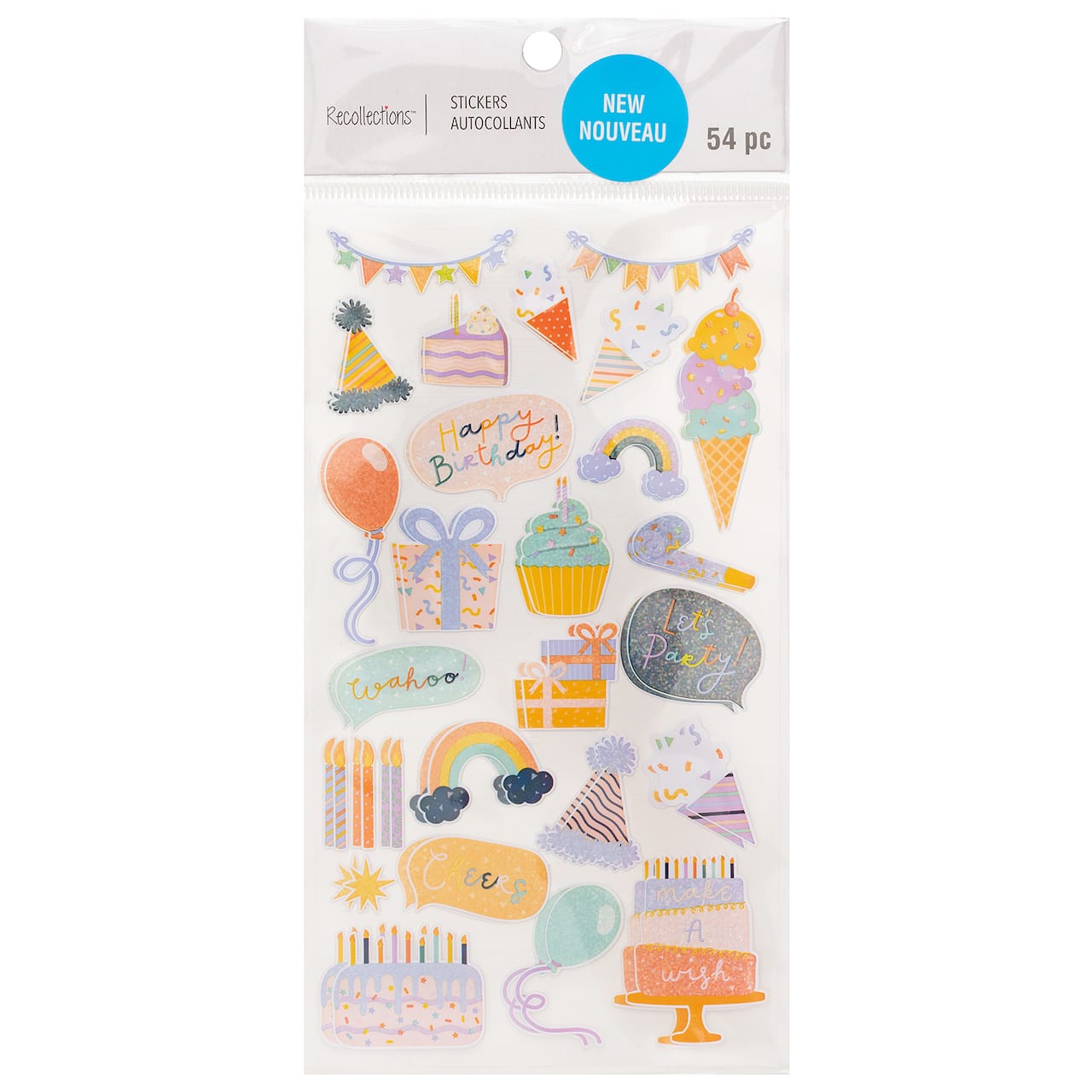 12 Pack: Birthday Party Stickers by Recollections™